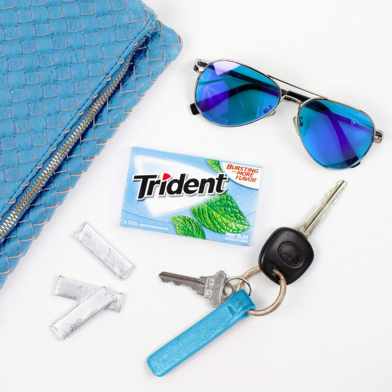 Trident علكة تريندنت بنكهة النعناع الخالية من السكر، 12 عبوة تحتوي على 14 قطعة (إجمالي 168 قطعة) - Image 5
